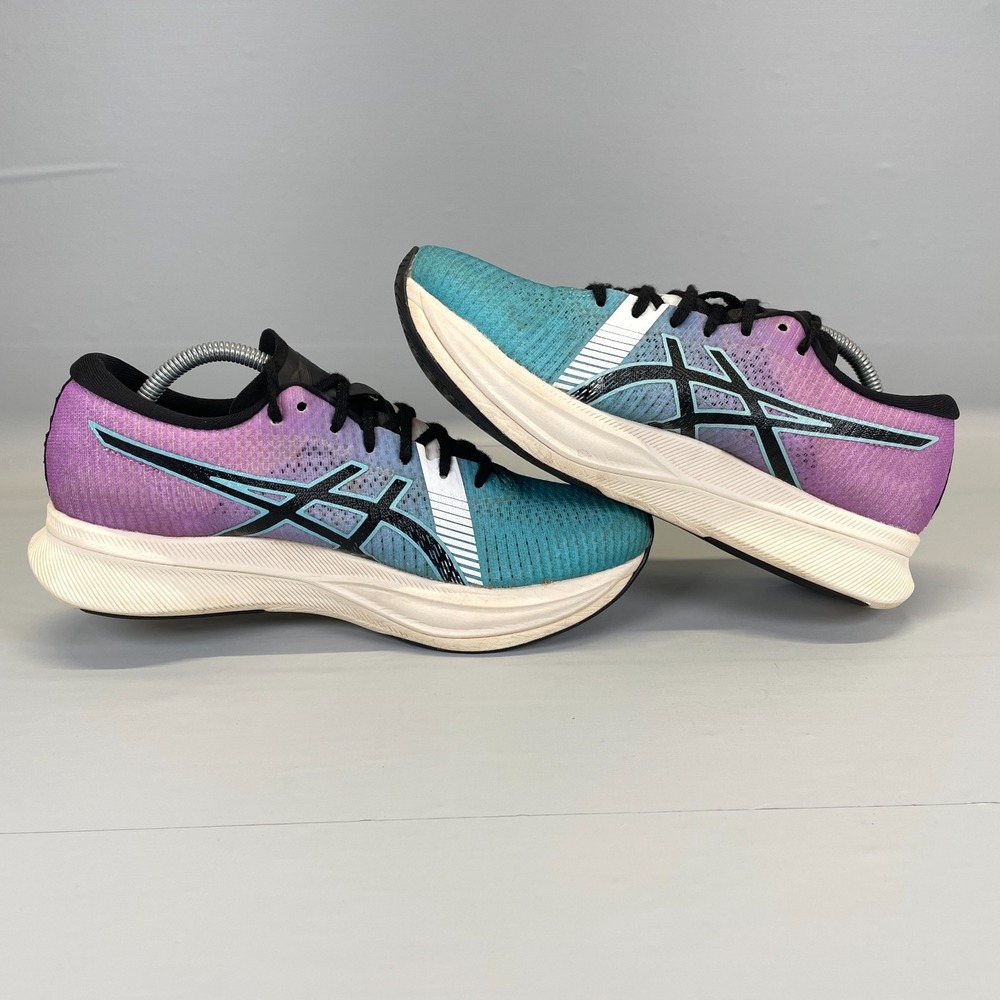 Asics Magic Speed 2 Shoes Womens Size 8 Blue Purple Casual Running Sneakers - Picture 7 of 10